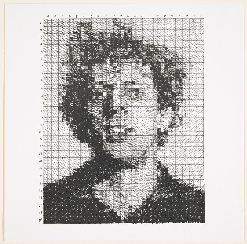 Phil / Rubber Stamp by Chuck Close