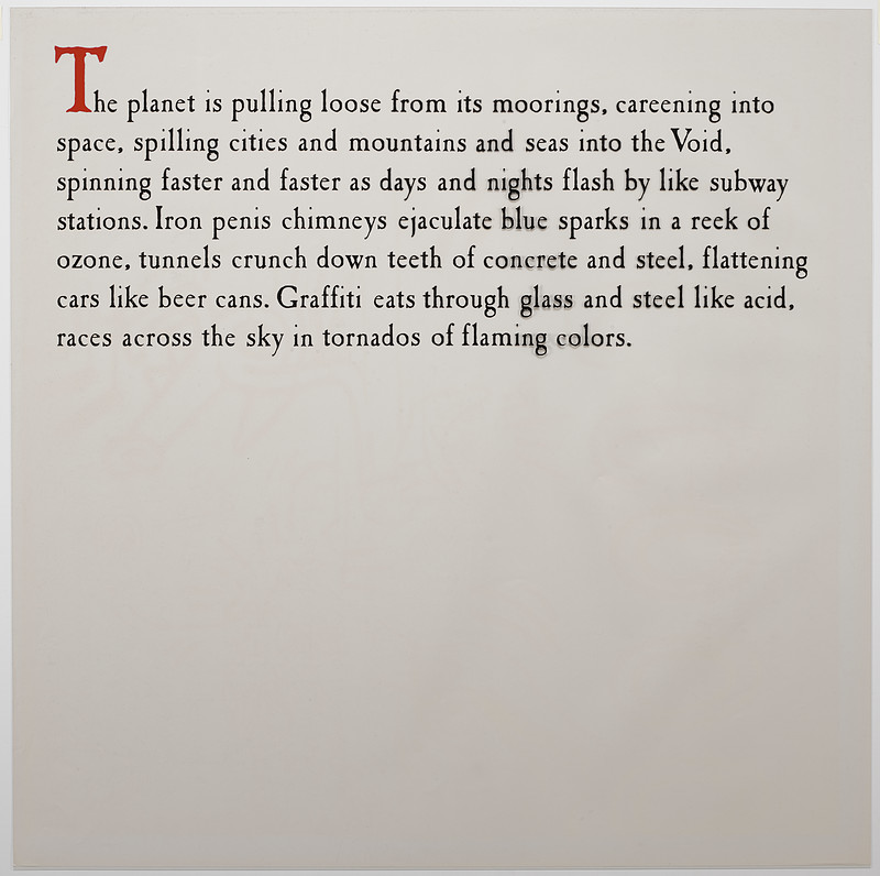 The planet is pulling loose from its moorings... by Keith Haring