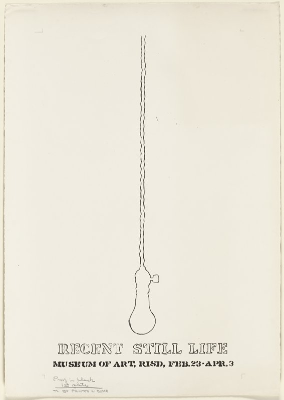Recent Still Life, Jasper Johns, 1966