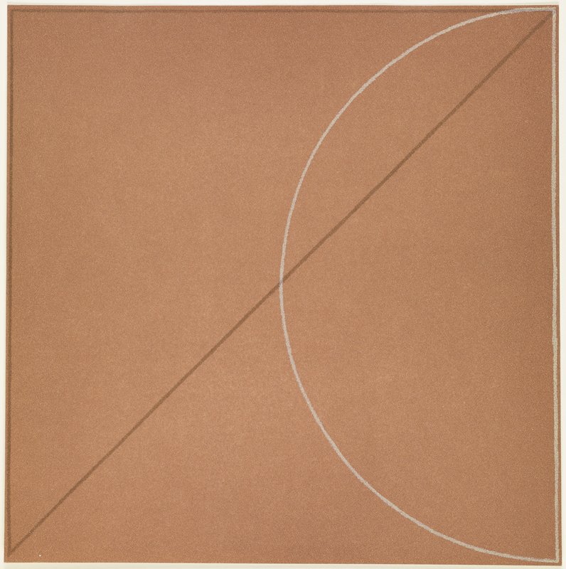 Plate B, from Five Aquatints, Robert Mangold, 1975