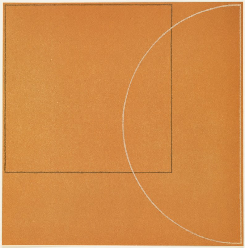 Plate E, from Five Aquatints, Robert Mangold, 1975