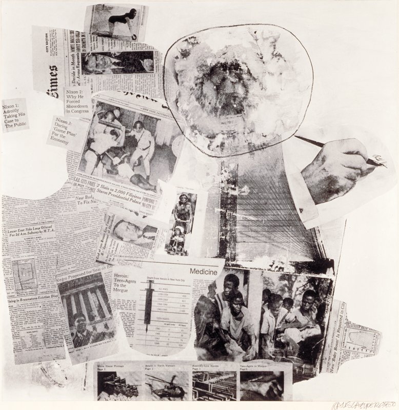 Features from Currents 61, Robert Rauschenberg, 1970