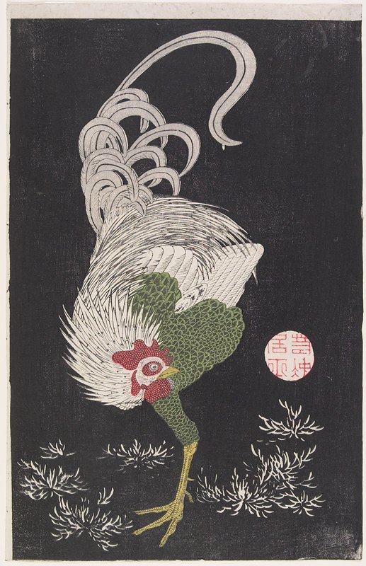 Rooster, Itō Jakuchū, 18th century