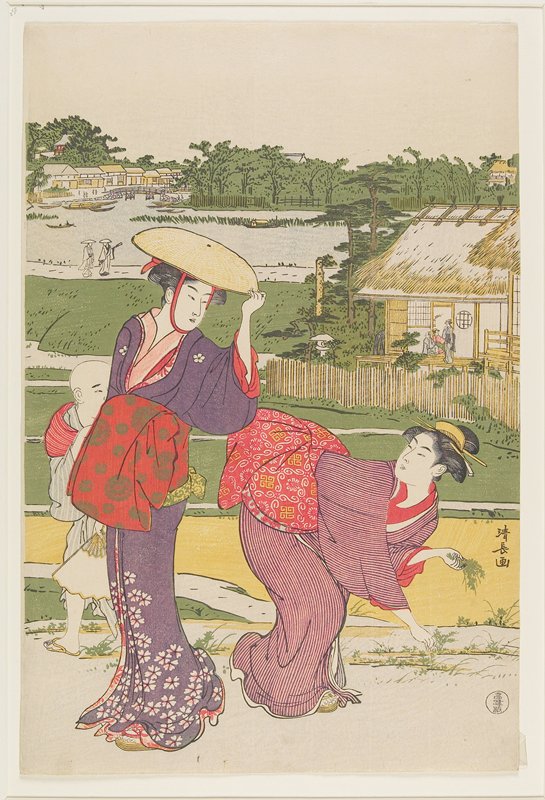 Outing at Mukōjima, Torii Kiyonaga, c. 1787