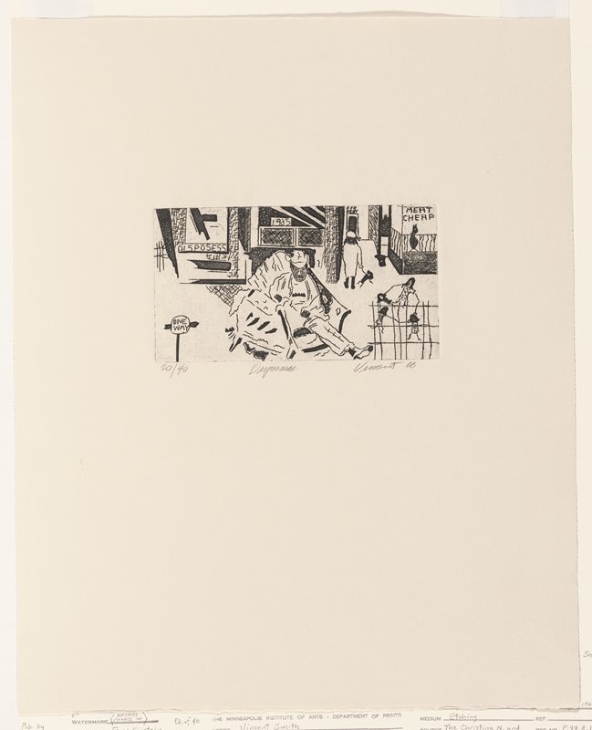 Eight Etchings: Dispossess, Vincent D. Smith, 1966 (published 1994)