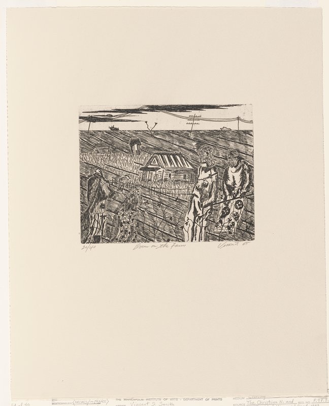 Eight Etchings: Down on the Farm, Vincent D. Smith, 1965 (published 1994)