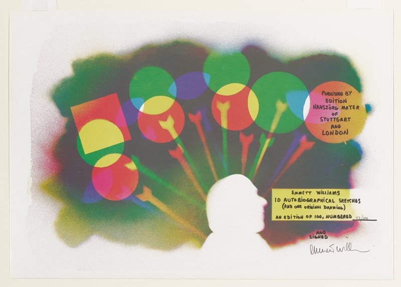 Title Page for Ten Autobiographical Sketches portfolio, Emmett Williams, 1979