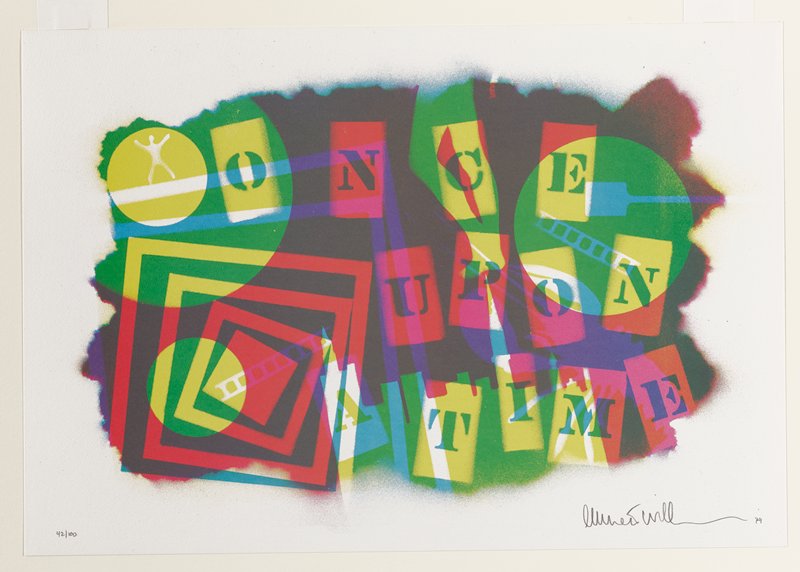 Untitled, plate from Ten Autobiographical Sketches portfolio, Emmett Williams, 1979