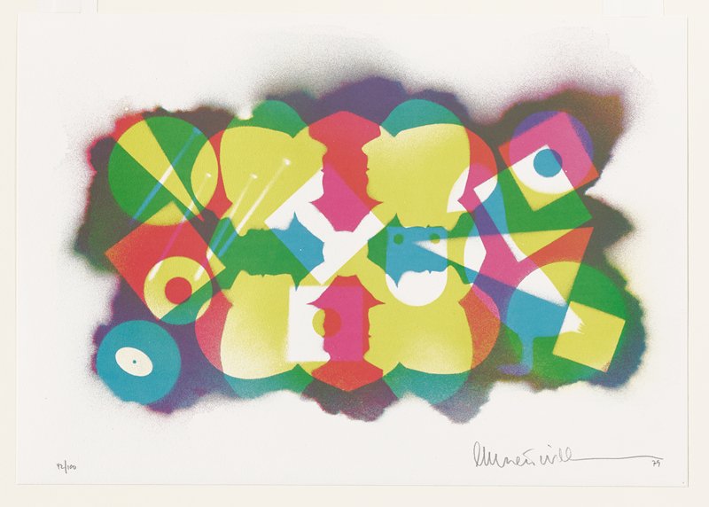 Untitled, plate from Ten Autobiographical Sketches portfolio, Emmett Williams, 1979