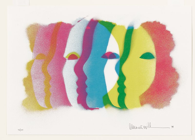 Untitled, plate from Ten Autobiographical Sketches portfolio, Emmett Williams, 1979