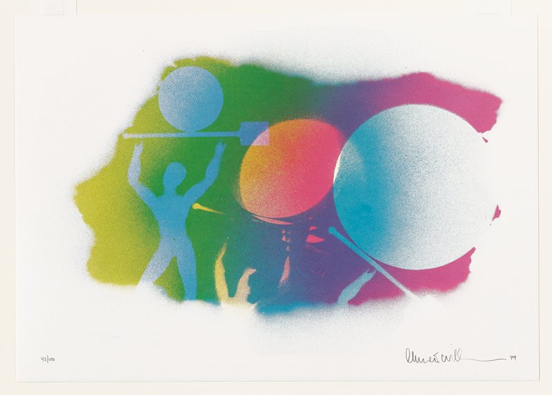 Untitled, plate from Ten Autobiographical Sketches portfolio, Emmett Williams, 1979
