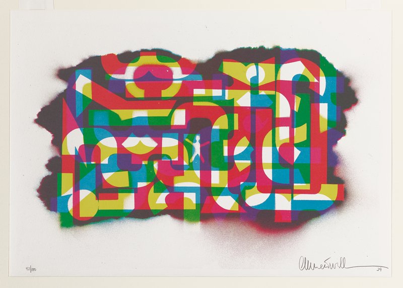 Untitled, plate from Ten Autobiographical Sketches portfolio, Emmett Williams, 1979