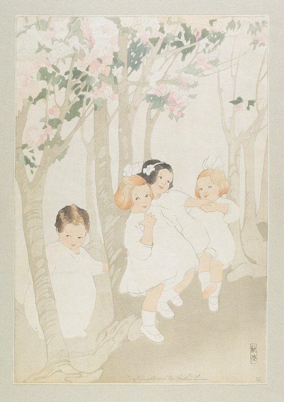 Cherry Blossoms, Bertha Lum, 1912