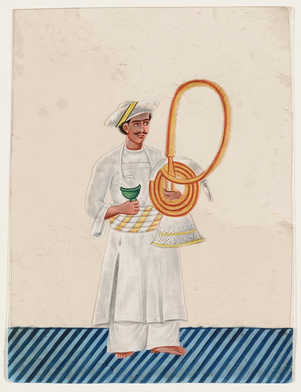 Man Carrying Hookah, 19th century