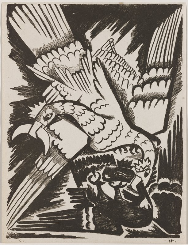 The White Eagle, Natalia Sergeevna Goncharova, 1914