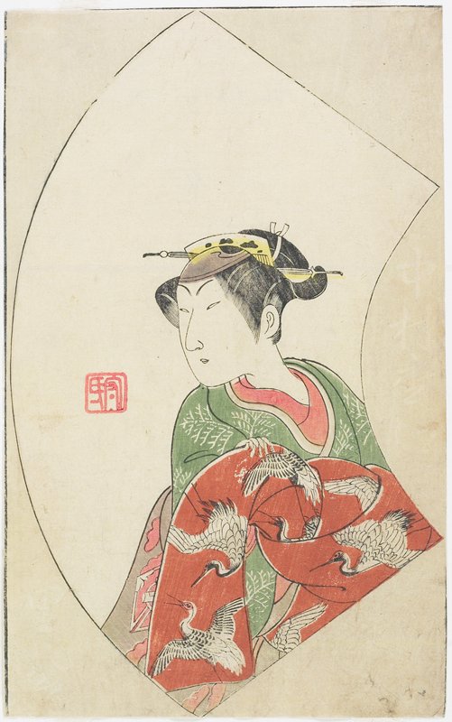 Actor Nakamuta Matsue as Rikō, Bunchō 一筆齊文調, 1770