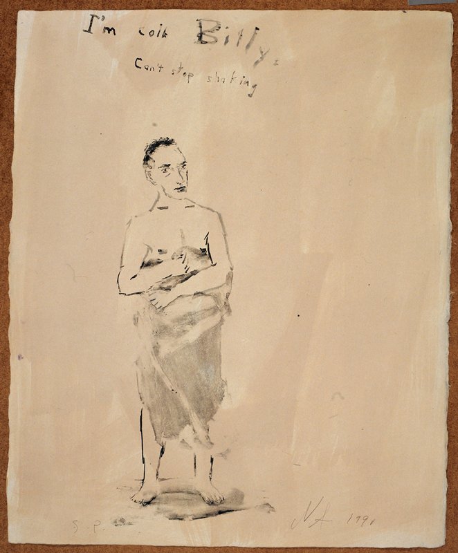 Study for I'm Cold Billy, Can't Stop Shaking, Nicolas Africano, 1990