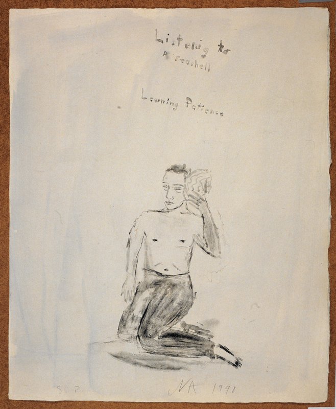 Study for Listening to a Seashell, Learning Patience, from the Portfolio Lilacs and Smoke, Nicolas Africano, 1987–90