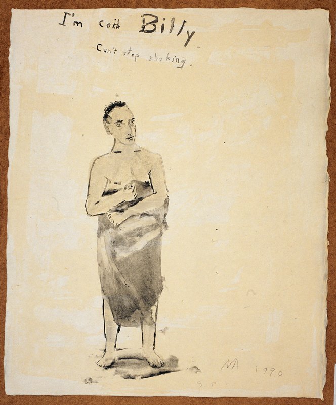 Study for I'm Cold Billy, Can't Stop Shaking, from the Portfolio Lilacs and Smoke, Nicolas Africano, 1987–90
