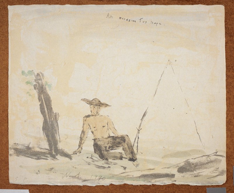 Study for An Occasion for Hope from the Portfolio Lilacs and Smoke, Nicolas Africano, 1987–90