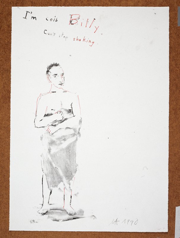 Study for I'm Cold Billy, Can't Stop Shaking, from the Portfolio Lilacs and Smoke, Nicolas Africano, 1987–90