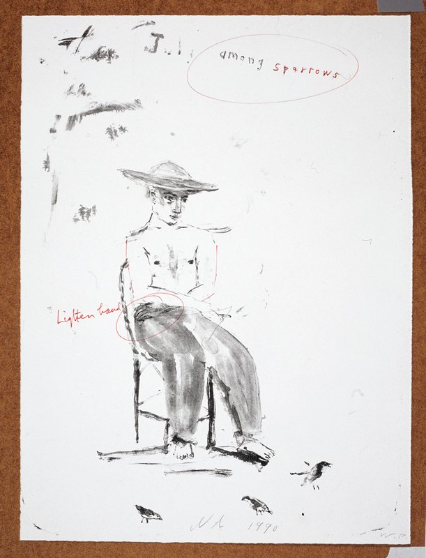 Study for July Among Sparrows, from the Portfolio Lilacs and Smoke, Nicolas Africano, 1987–90