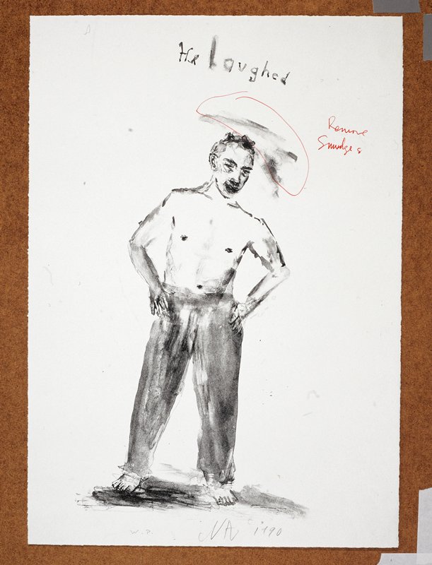 Study for He Laughed, from the Portfolio Lilacs and Smoke, Nicolas Africano, 1987–90