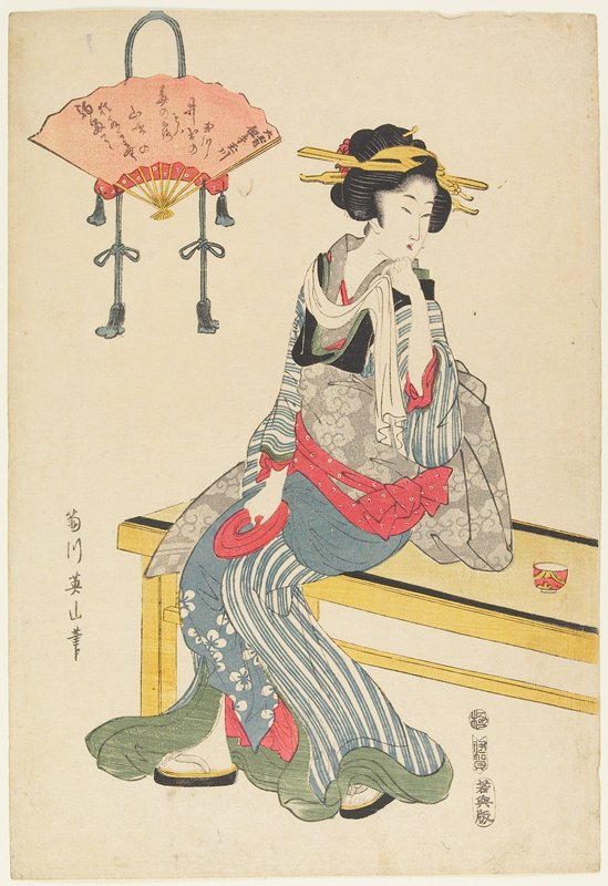 Jewel River of Ide, Kikukawa Eizan, 1811–13