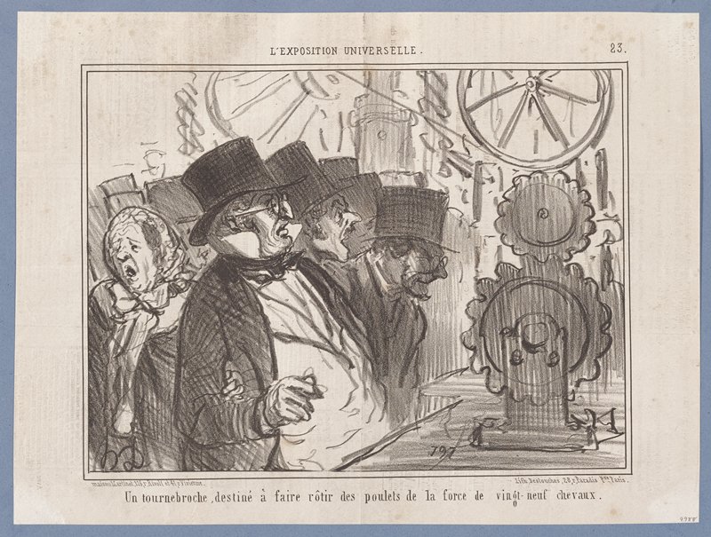 Un tournebroche destine. . . (L'Exposition Universelle), from Le Charivari