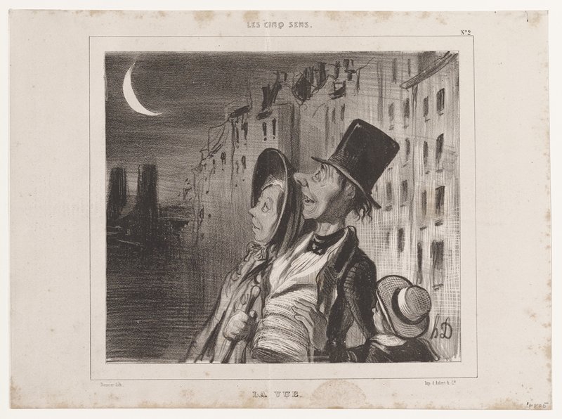 La Vue (Les Cinq Sens), from La Caricature