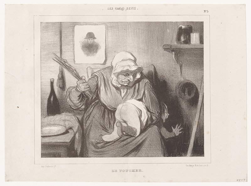 Le Toucher (Les Cinq Sens), from La Caricature