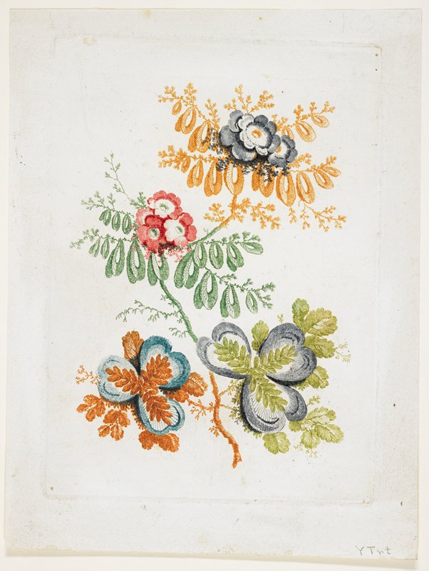 Bouquet de Fantaisie, from Nouvelle Suitte De Cahiers De Fleurs Ideales, Jean-Baptiste Pillement, late 18th century