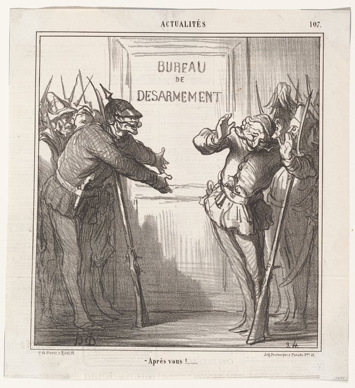 Après vous! (Actualités), from Le Charivari