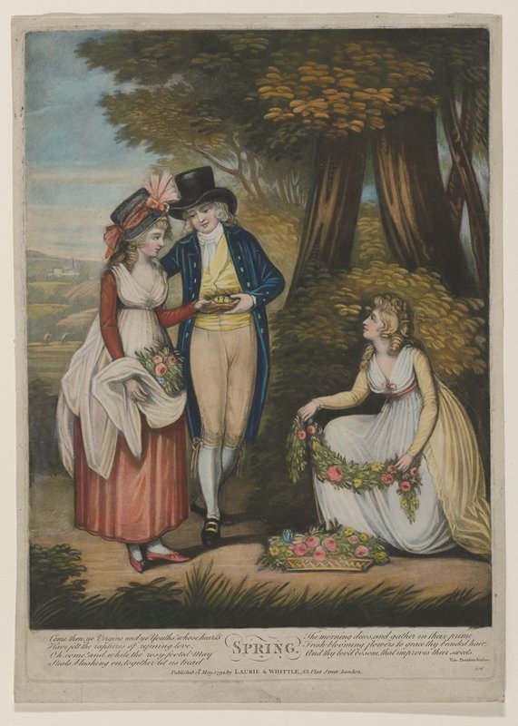 Spring, No. 206, from Series of Seasons, Vide Thomsons Seasons, England 16th century, May 12, 1794