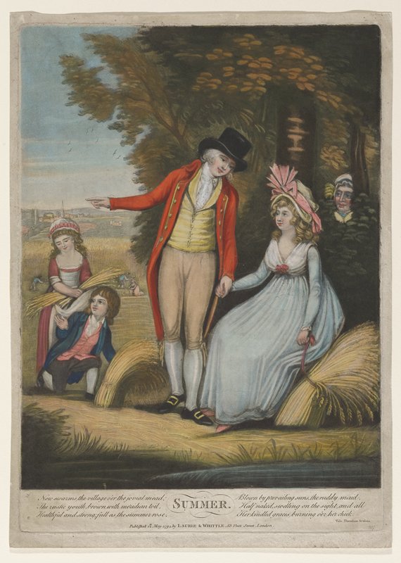 Summer, No. 207, from Series of Seasons, Vide Thomsons Seasons, England 16th century, May 12, 1794