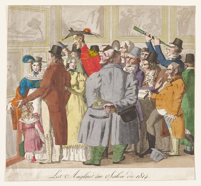 Les Anglais au Salon de 1814, early 19th century