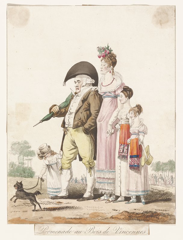 Promenade au Bois de Vincennes, early 19th century