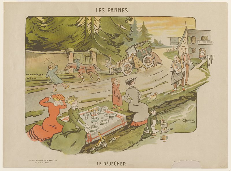 Les Pannes. Les Dejeuner., c. 1903
