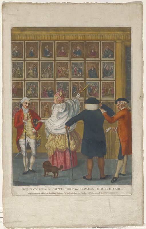 Spectators at a Print Shop in Saint Paul's Church Yard, Carington Bowles, c. 1775–90