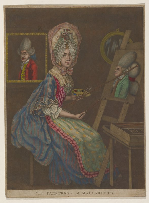 The Paintress of Maccaroni's [sic], Robert Dighton, 1770
