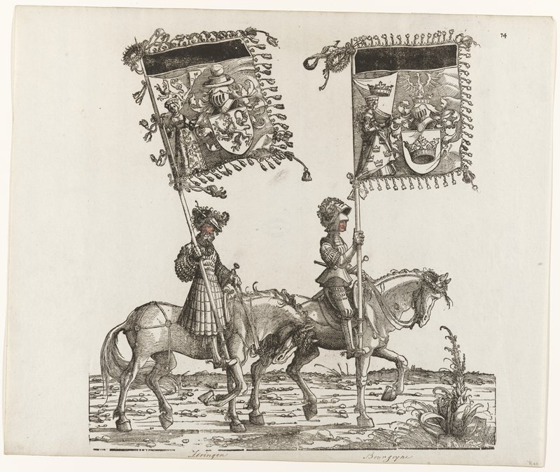 Burgendt, Zeringen, from The Triumph of Maximilian I, Attributed to Albrecht Altdorfer, 1796