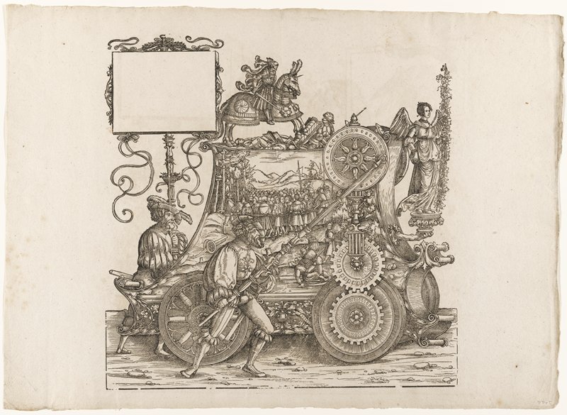 Here Follow the Wars, from The Triumph of Maximilian I, attributed to Hans Springinklee, 1796