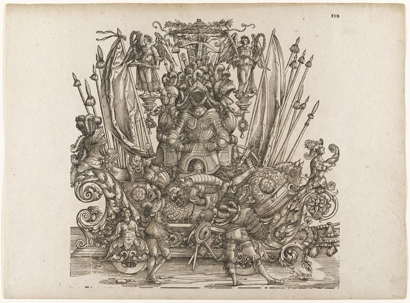 Trophy Car, from The Triumph of Maximilian I, attributed to Hans Springinklee, 1796