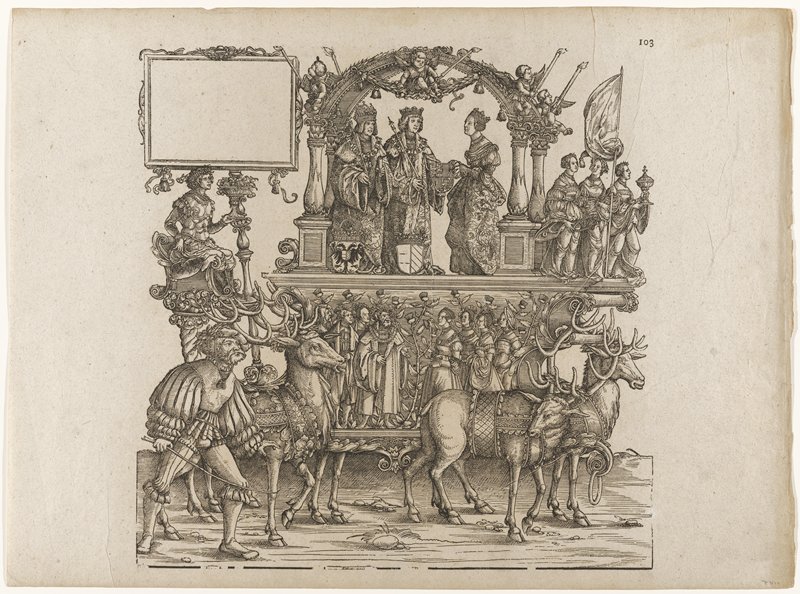 King Philip's Wedding, from The Triumph of Maximilian I, attributed to Hans Springinklee, 1796