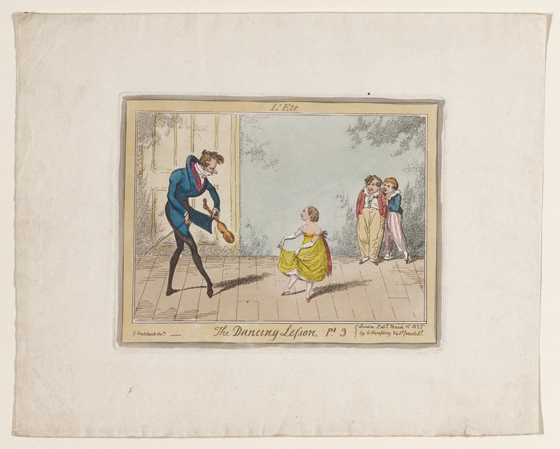 L'Ete, from The Dancing Lesson, Pt. 3, George Cruikshank, March 1, 1825