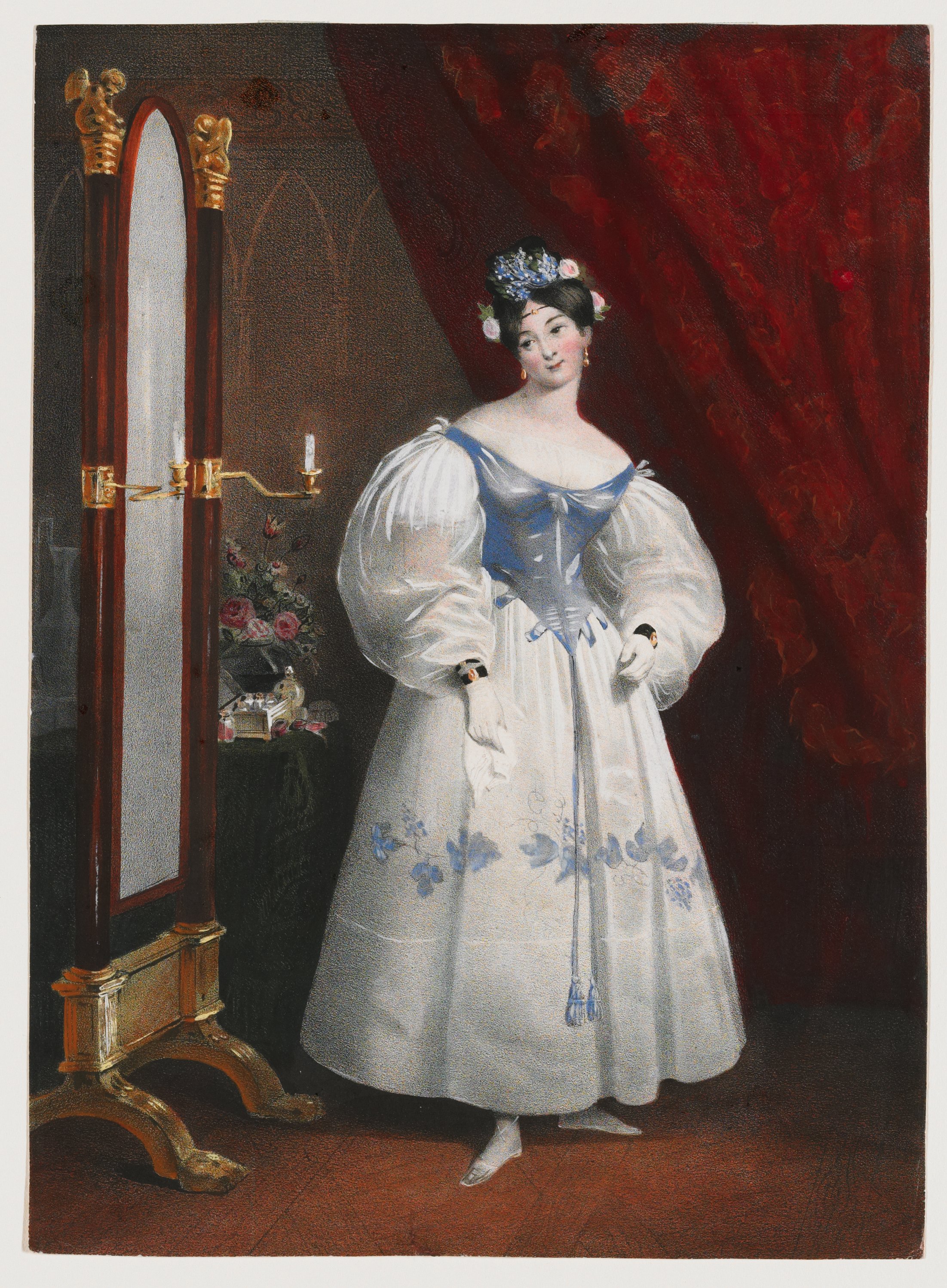 Portrait from Galerie Fashionable, Achille Devéria; Lithographer
