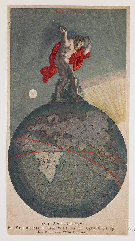 Frontispiece, from Atlas, Frederick De Wit, c. 1680