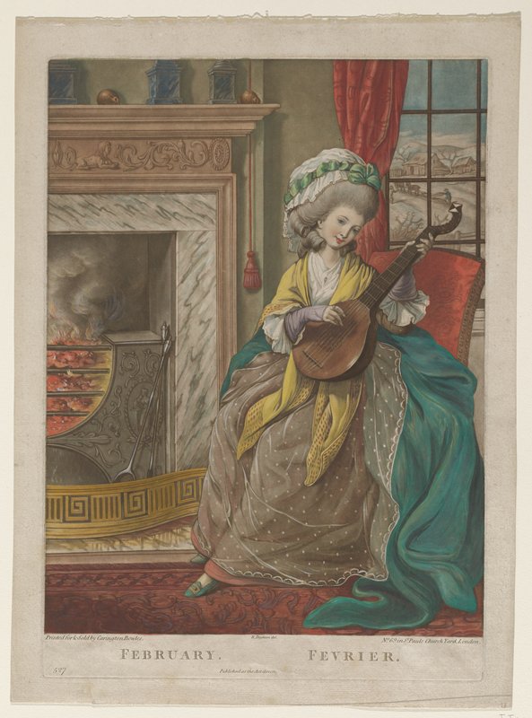 February, from The Twelve Months, Robert Dighton, late 18th century