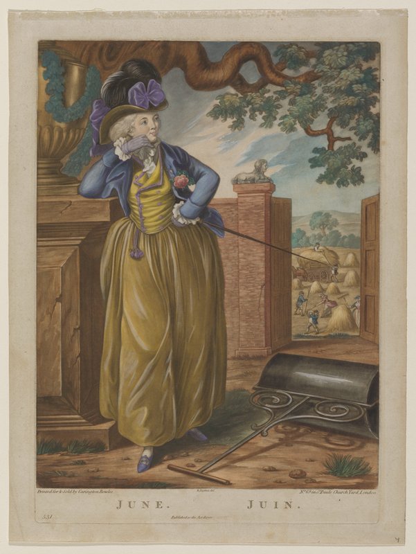 June, from The Twelve Months, Robert Dighton, late 18th century