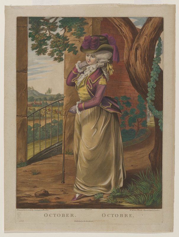 October, from The Twelve Months, Robert Dighton, late 18th century